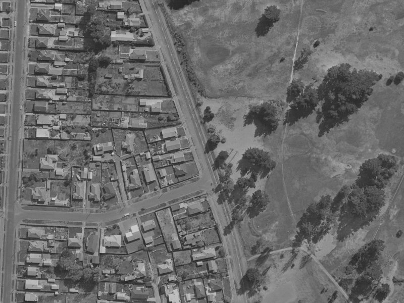 222 Keyes Road from the air, 1970-1974