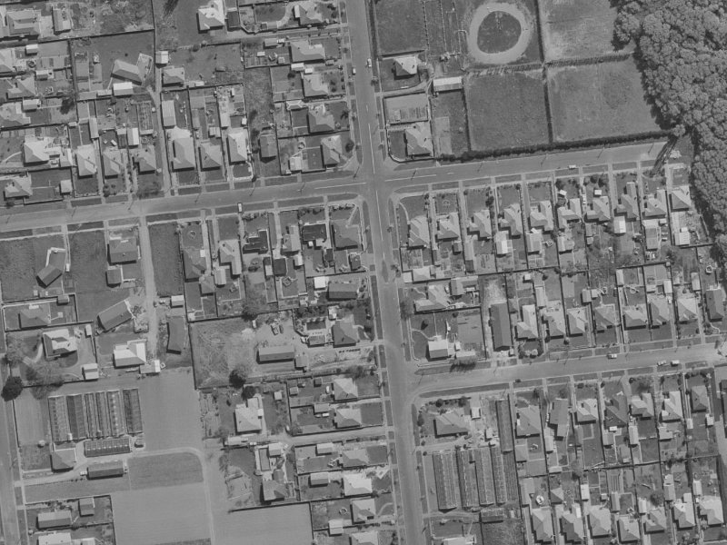 215 Queensbury Street from the air, 1970-1974