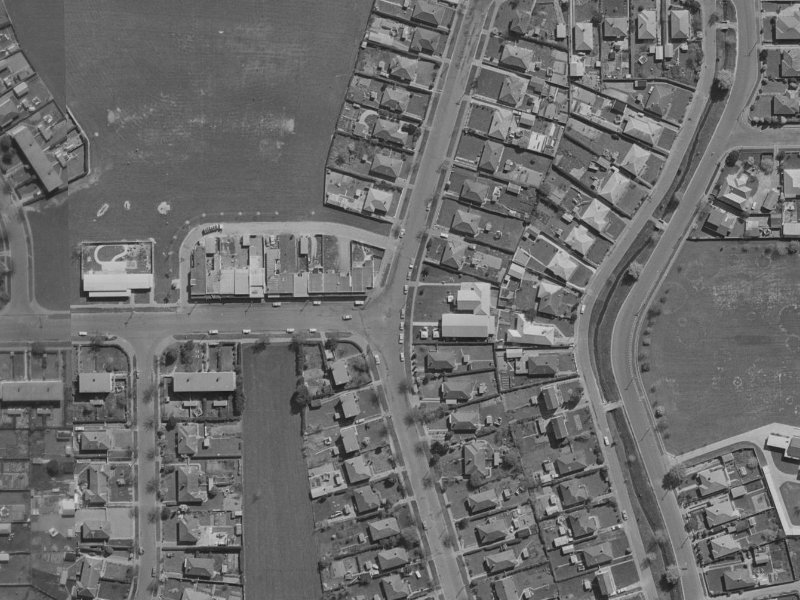 108 Emmett Street from the air, 1970-1974