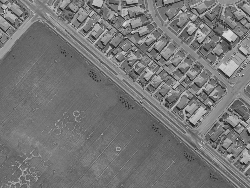 342 Memorial Avenue from the air, 1970-1974