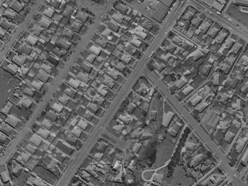 242 Greers Road from the air, 1970-1974