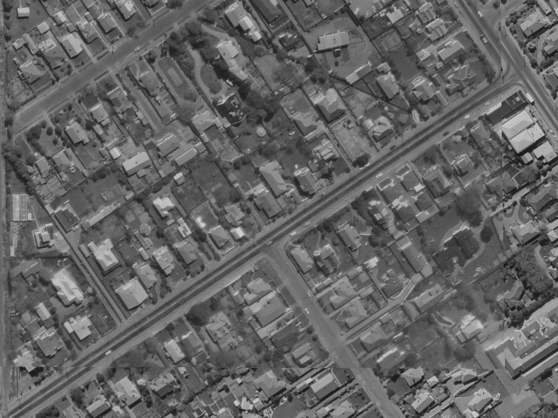 36a St James Avenue from the air, 1970-1974