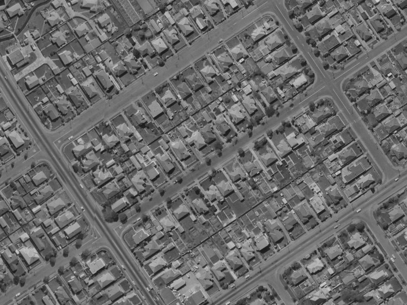 217 Knowles Street from the air, 1970-1974