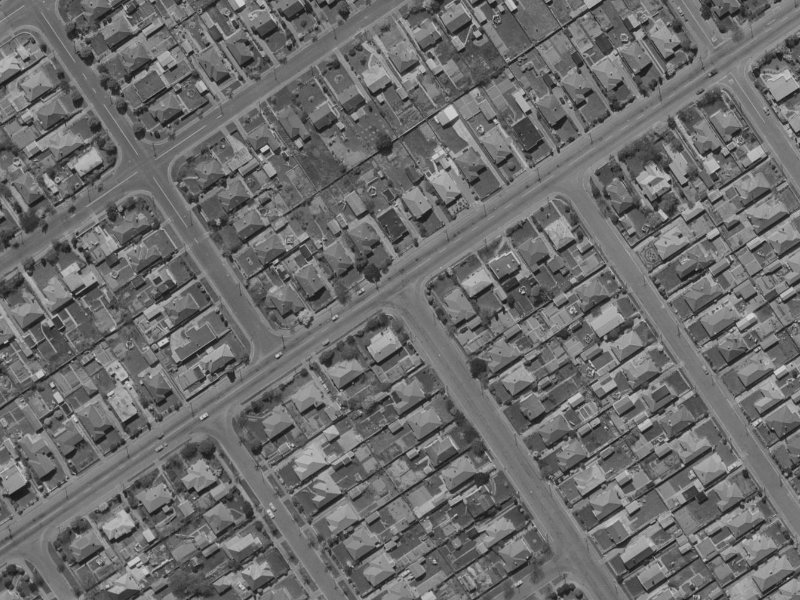 83 Thames Street from the air, 1970-1974