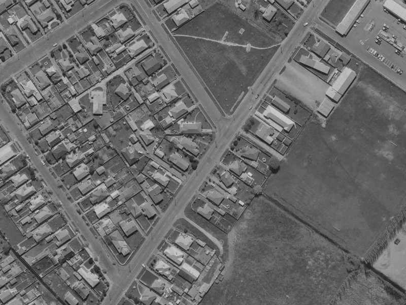 257 Westminster Street from the air, 1970-1974