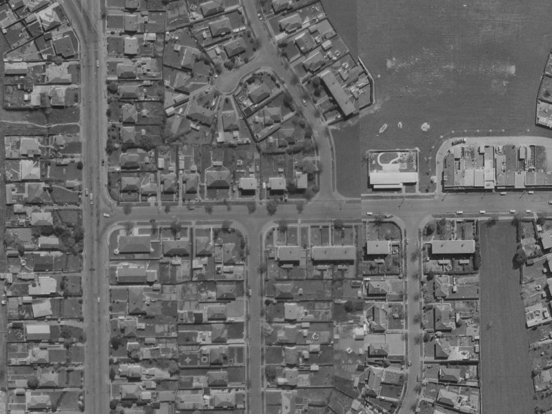 13 Acheson Avenue from the air, 1970-1974