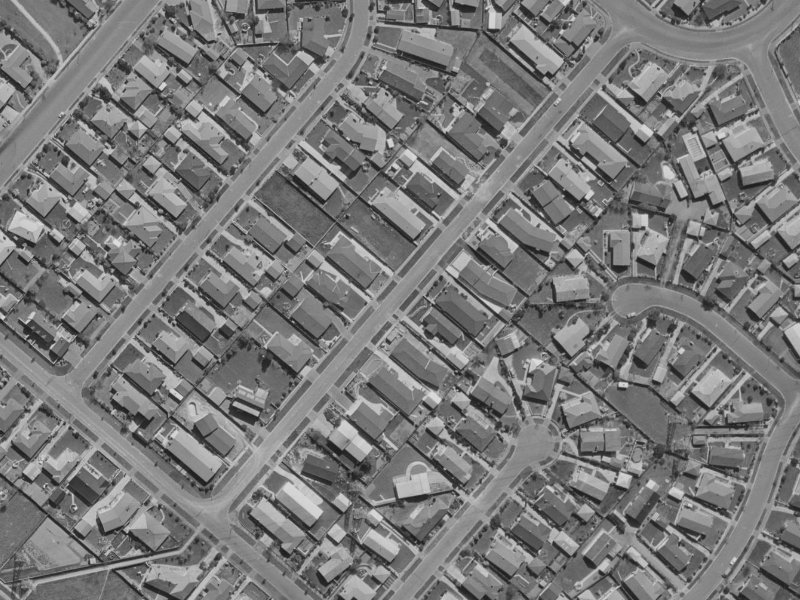 Hartford Street from the air, 1970-1974