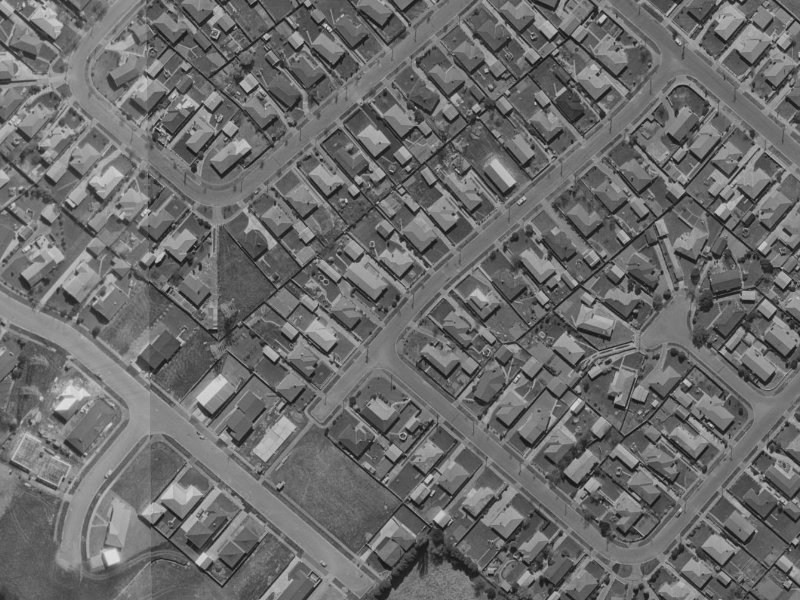 Glencoe Street from the air, 1970-1974