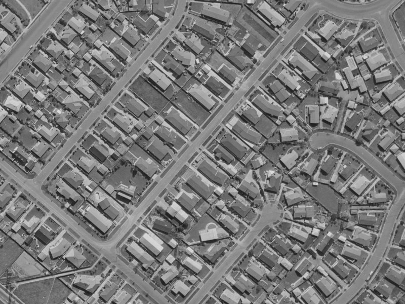 14 Hartford Street from the air, 1970-1974