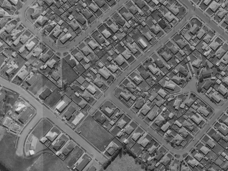 22 Glencoe Street from the air, 1970-1974