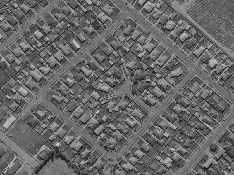 Dalton Place from the air, 1970-1974