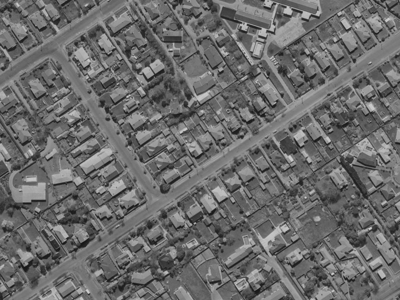 71 Tomes Road from the air, 1970-1974