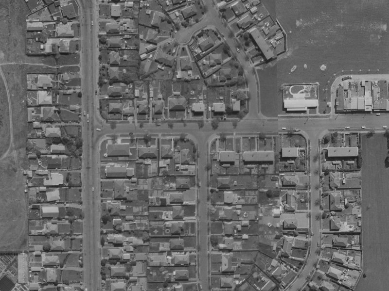 45 Jebson Street from the air, 1970-1974