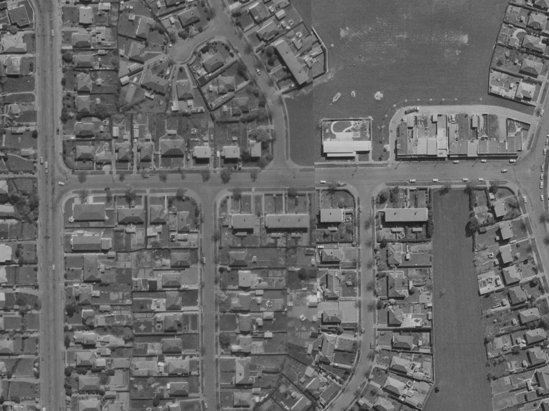 18 Acheson Avenue from the air, 1970-1974