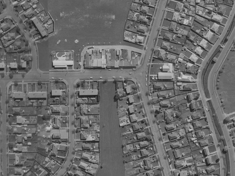 103 Emmett Street from the air, 1970-1974