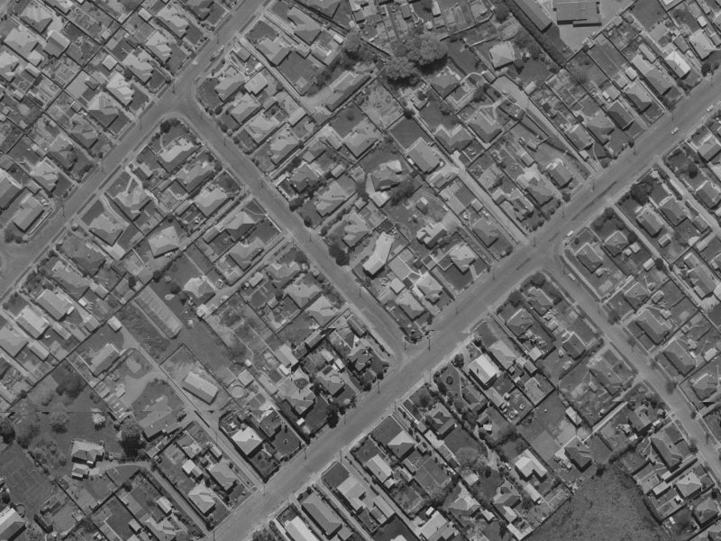 6 Wallace Street from the air, 1970-1974