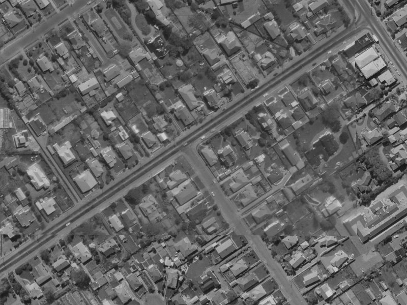 170 Blighs Road from the air, 1970-1974