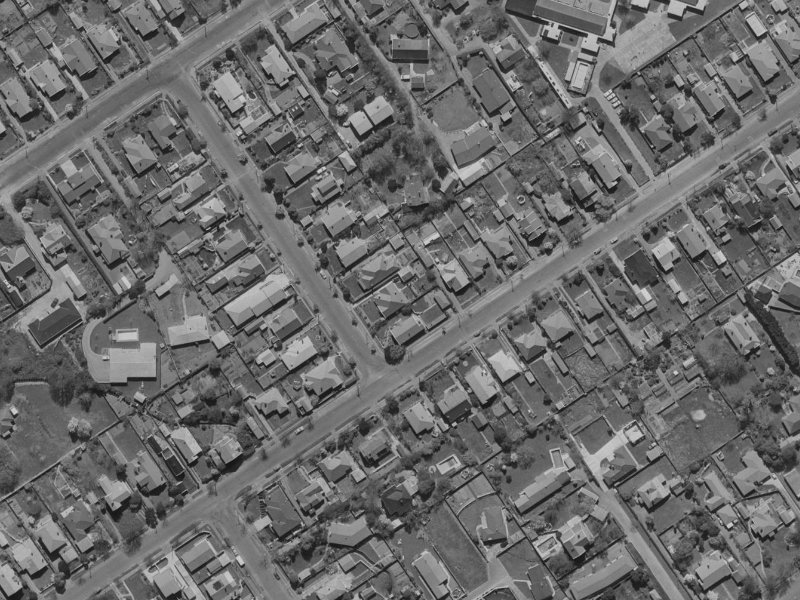 60 Tomes Road from the air, 1970-1974