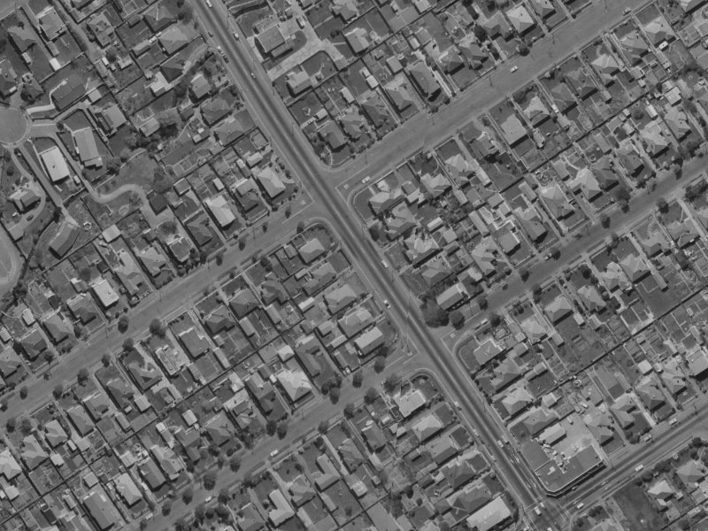 265 Cranford Street from the air, 1970-1974