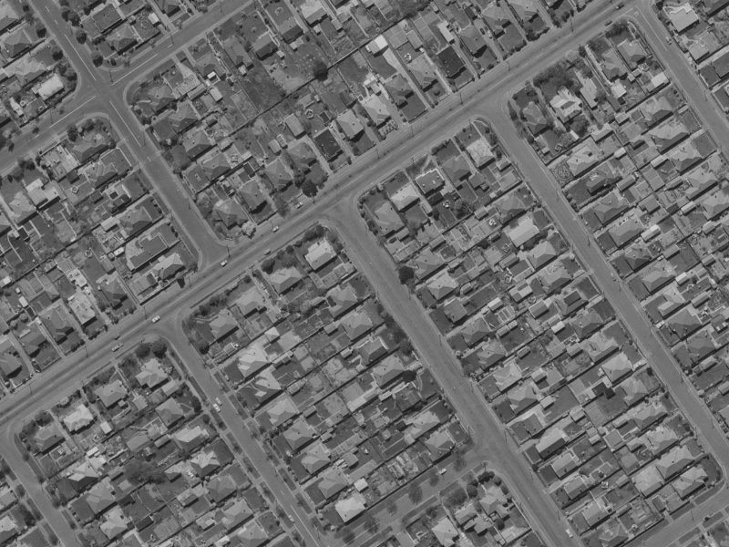 81 Thames Street from the air, 1970-1974