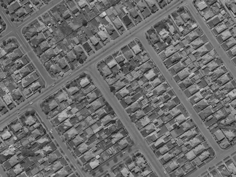 84 Thames Street from the air, 1970-1974