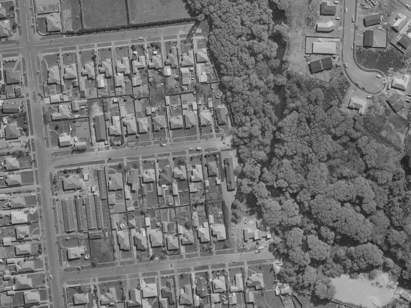 Parish Street from the air, 1970-1974