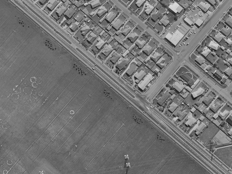 334 Memorial Avenue from the air, 1970-1974