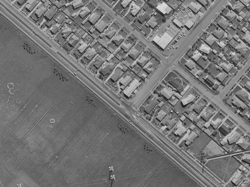 328 Memorial Avenue from the air, 1970-1974