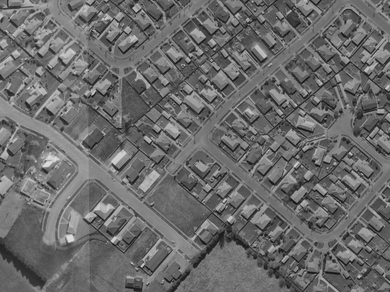 26 Glencoe Street from the air, 1970-1974