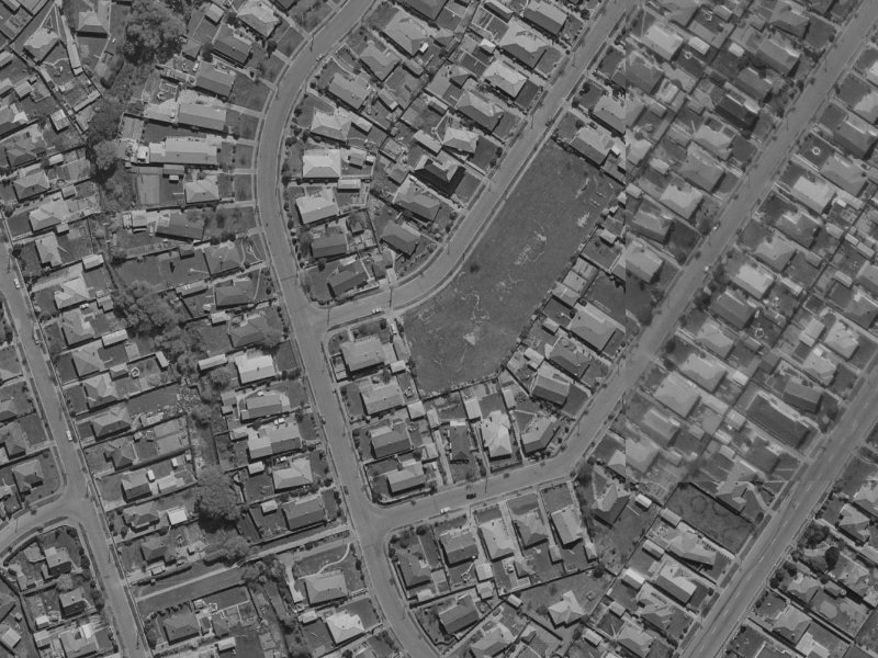 20 Sevenoaks Drive from the air, 1970-1974