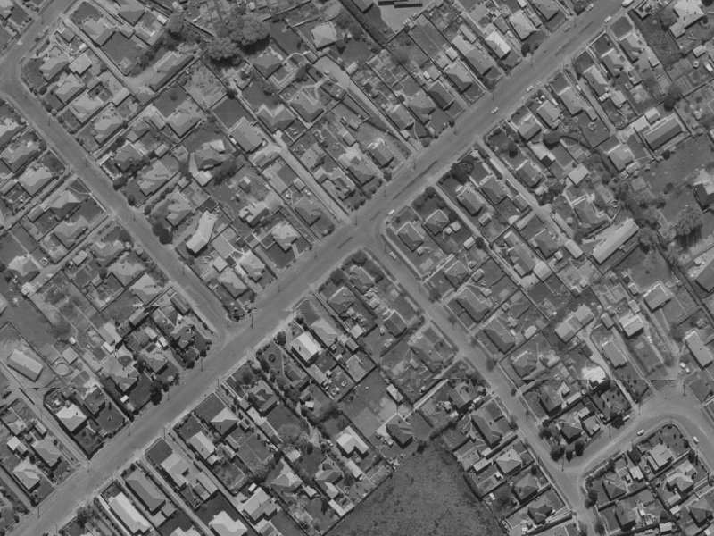 37 Aorangi Road from the air, 1970-1974