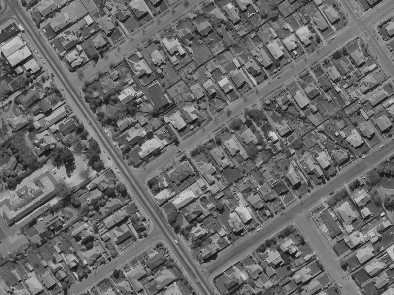 16 Perry Street from the air, 1970-1974