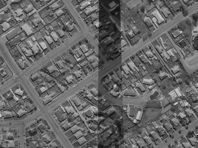 28 McFaddens Road from the air, 1970-1974