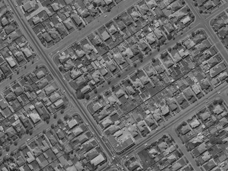 214 Knowles Street from the air, 1970-1974