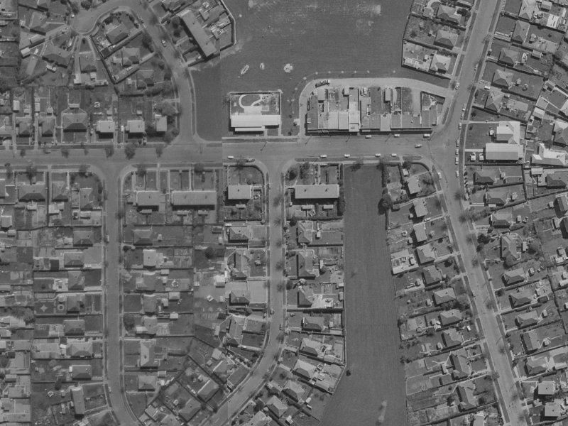 96 Riselaw Street from the air, 1970-1974
