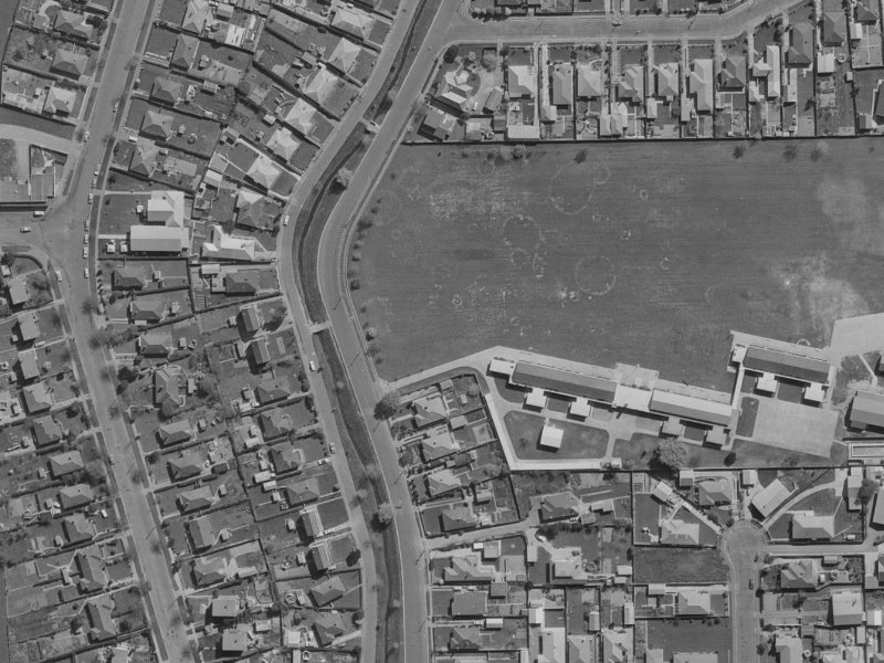 Quinns Road from the air, 1970-1974