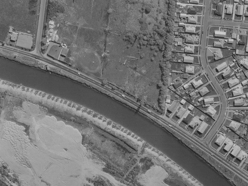 451 New Brighton Road from the air, 1970-1974
