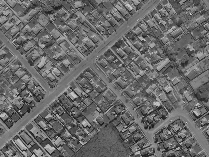 31 Christian Street from the air, 1970-1974