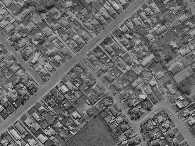 30 Christian Street from the air, 1970-1974