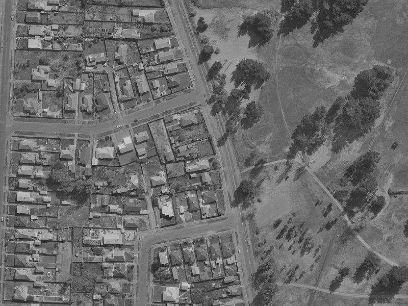 240 Keyes Road from the air, 1970-1974