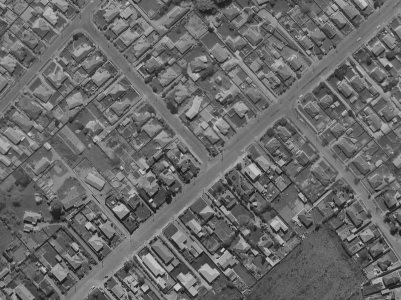 50 Aorangi Road from the air, 1970-1974