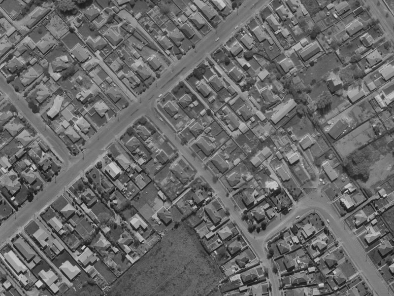 28 Christian Street from the air, 1970-1974
