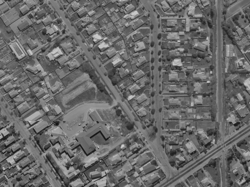 16 Windermere Road from the air, 1970-1974