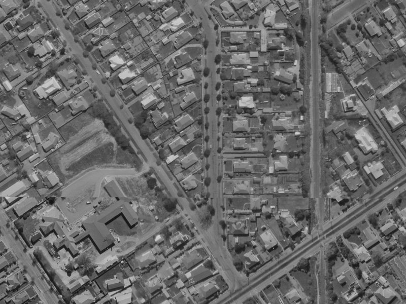 9 Saint James Avenue from the air, 1970-1974