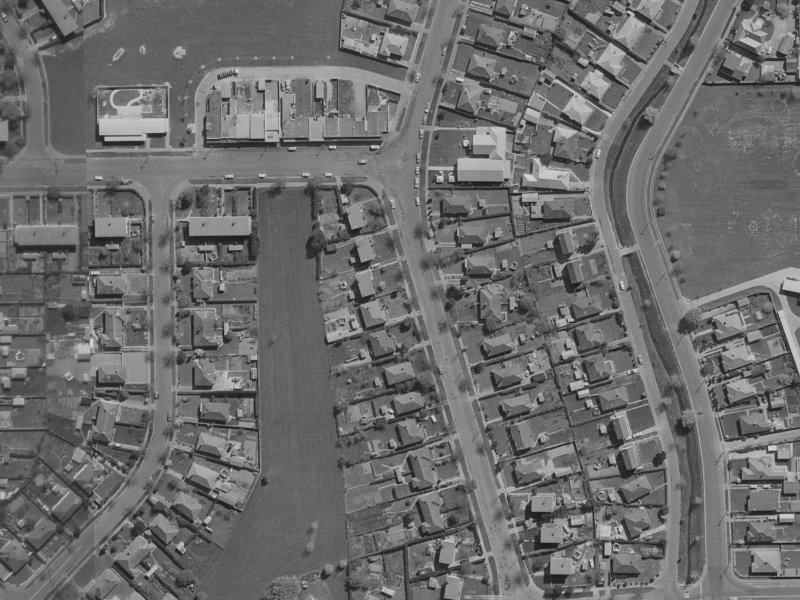 97 Emmett Street from the air, 1970-1974
