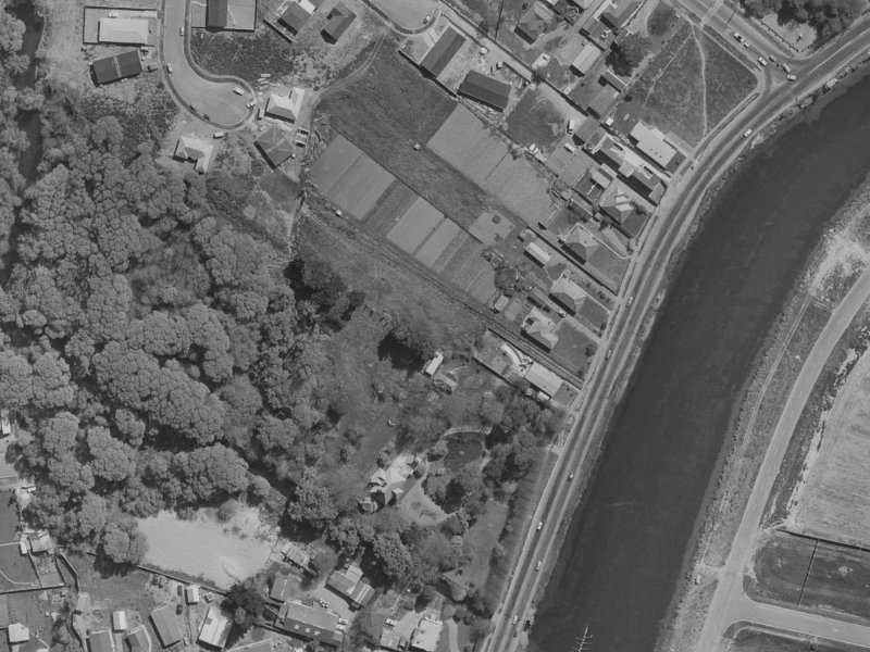 223 New Brighton Road from the air, 1970-1974