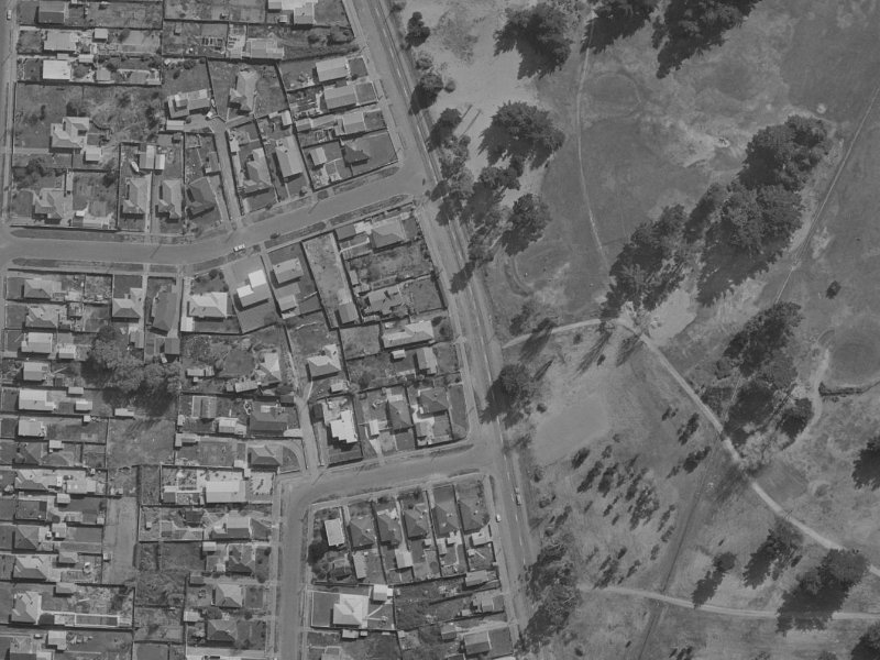 242 Keyes Road from the air, 1970-1974
