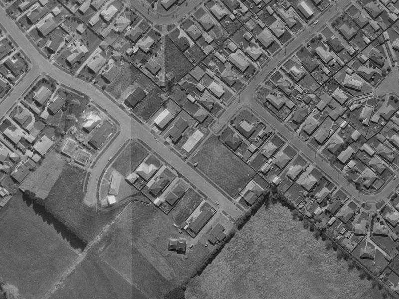 36A Ambleside Drive from the air, 1970-1974