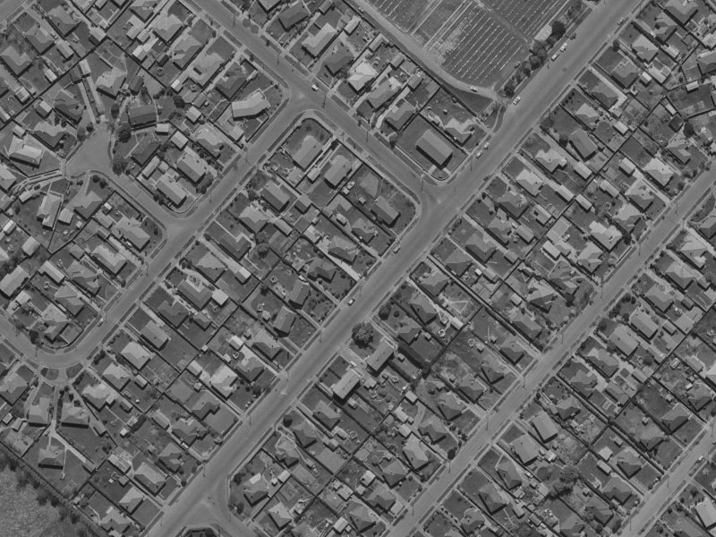187 Grahams Road from the air, 1970-1974