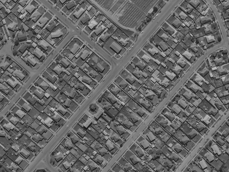 160 Grahams Road from the air, 1970-1974
